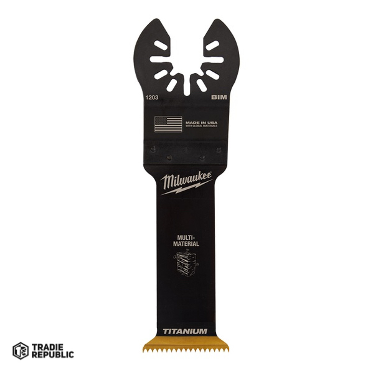 49251203 Milwaukee BIM TIN Multi Material Blade 31.75mm