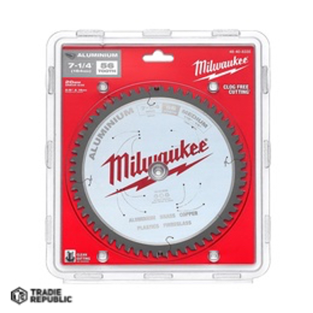 48408335 Milwaukee 184mm (7-1/4") 56T Aluminium Circular Saw Blade 48408335