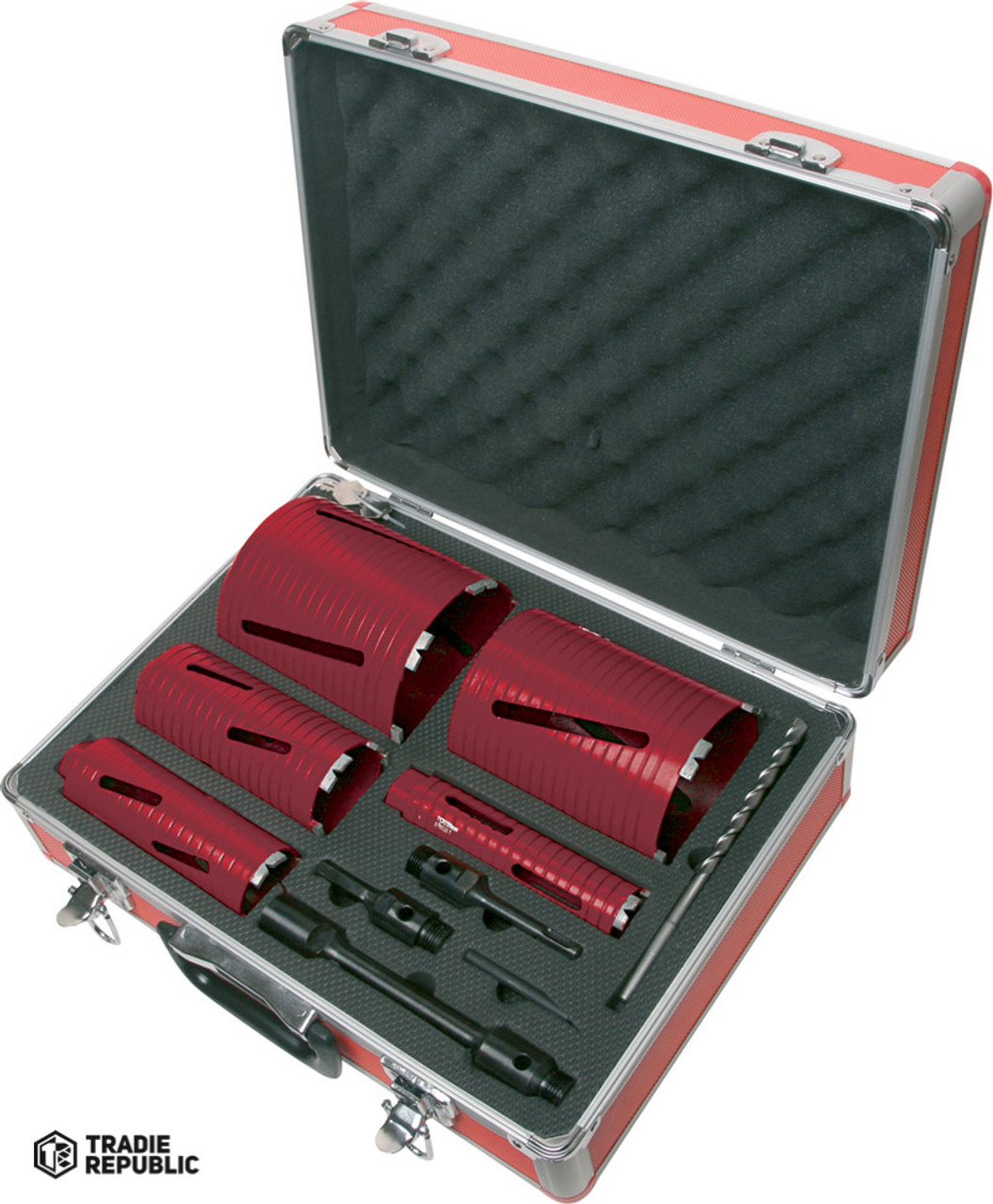 DB00880 DART Red Ten DCD Spiro 5-Piece Diamond Dry Core Kit