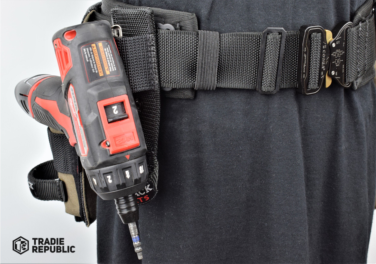 Drill Holder For Tool Belt DriverMaster Clip-On Tool Belt Drill Holder Simple Hook Holster Fo Drill Holster