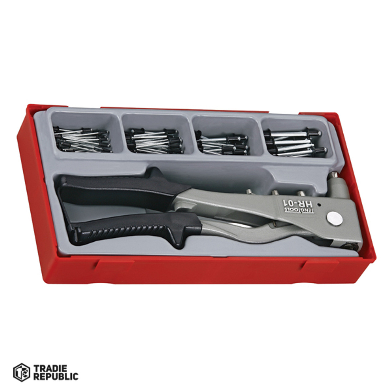 TTHR81 Teng 81pc H/Duty Rivet Gun Set w/Rivets - TC-Tray