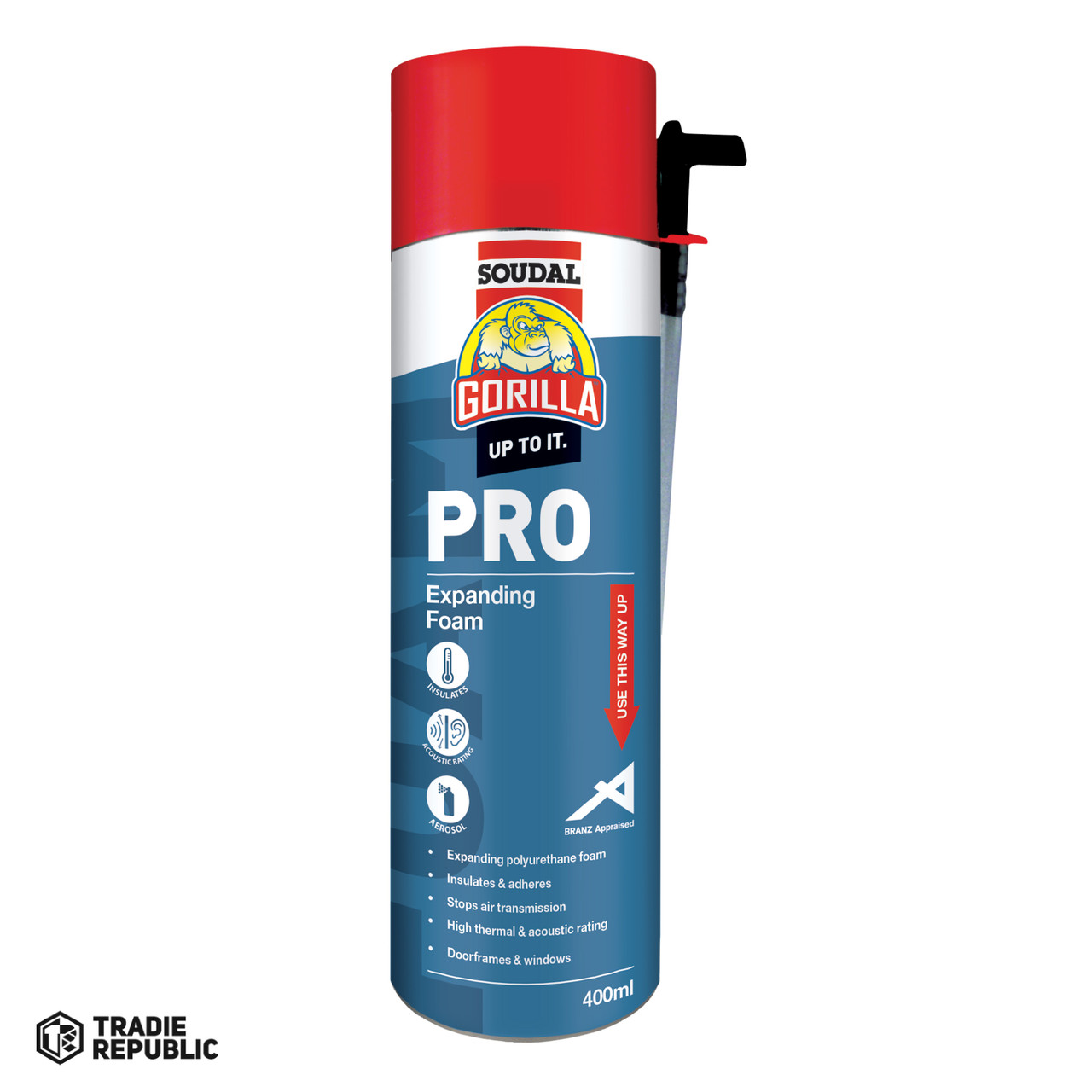 20050 Gorilla Pro Expanding Foam Aerosol 400ml