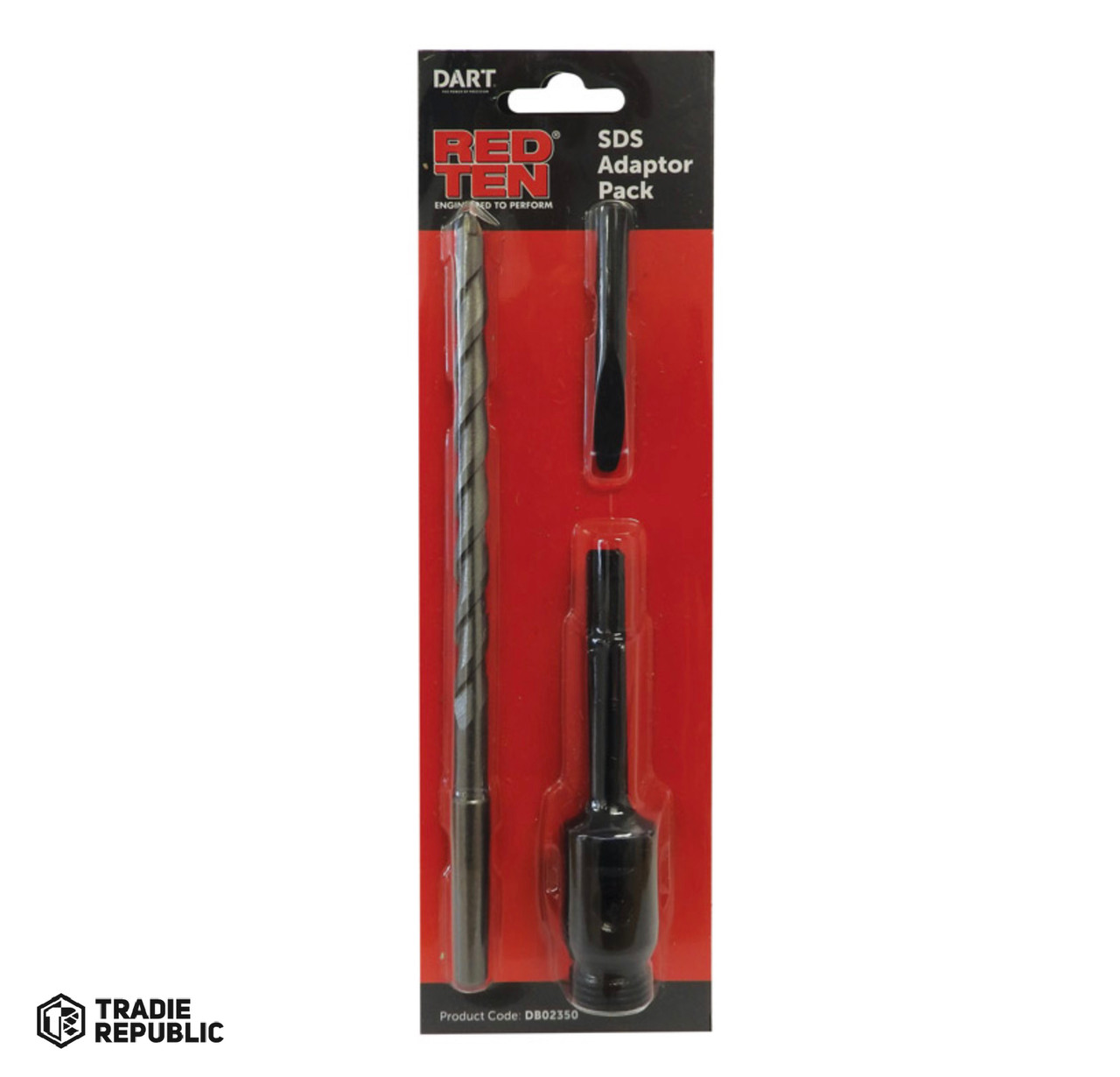 DB02350 Dart Red Ten SDS+ Adaptor Pack