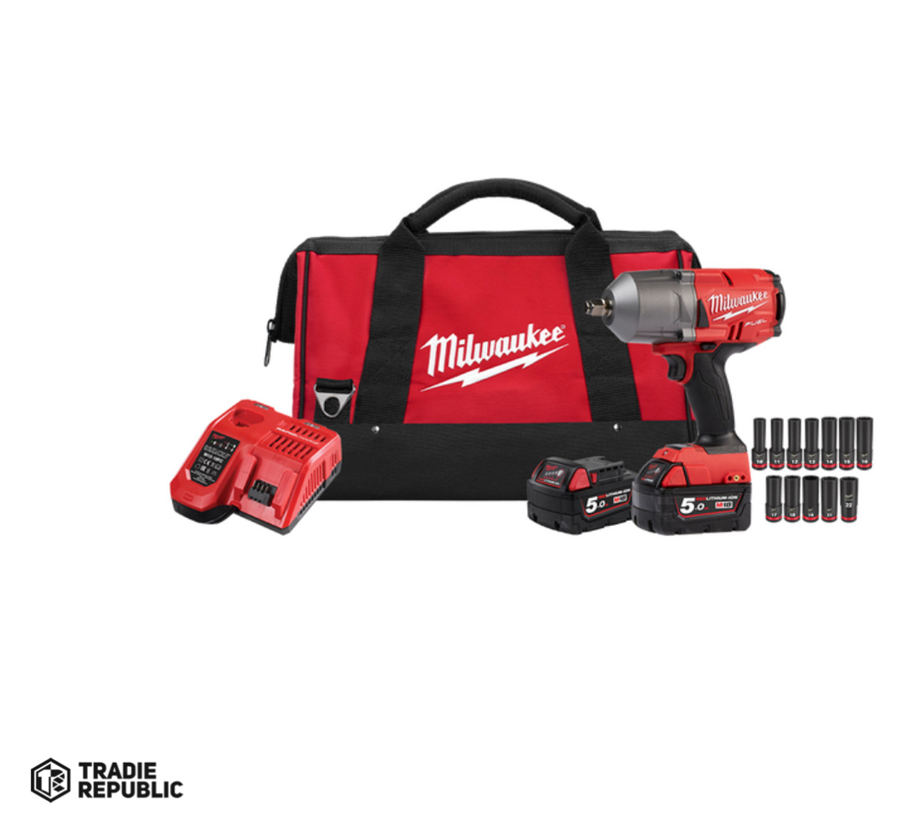 M18FHIWF12502BS Milwaukee M18 Fuel Impact Wrench Kit