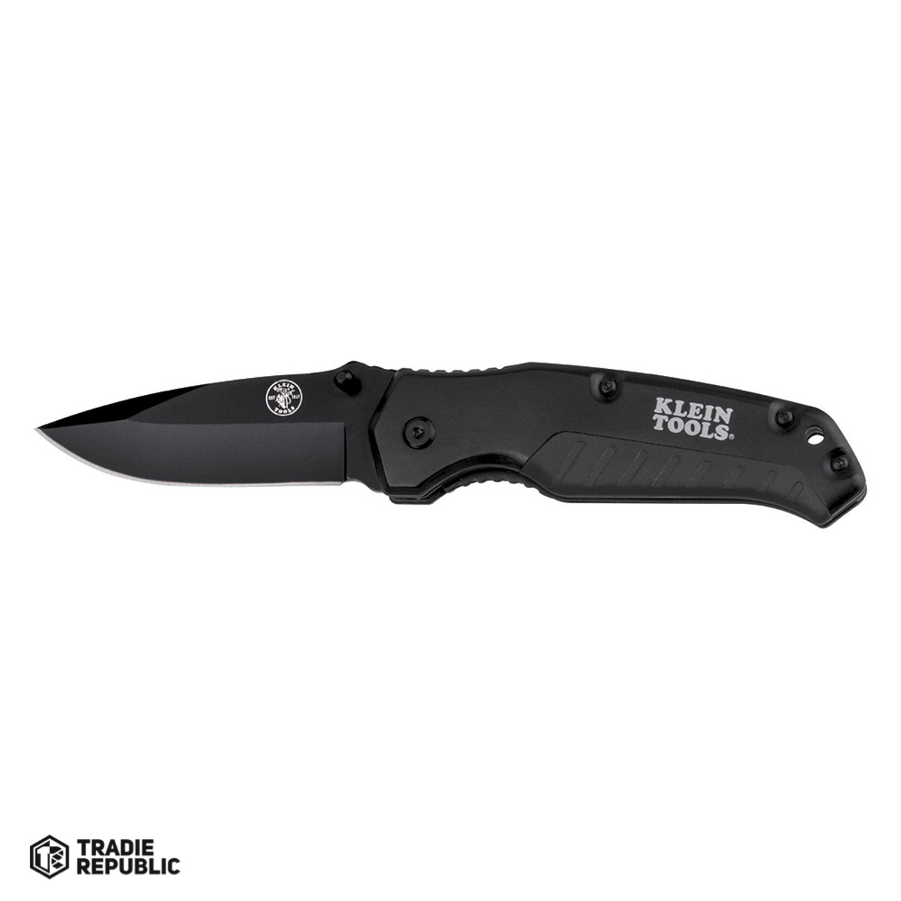 A-44220 Klein Pocket Knife Black Drop Point Blade