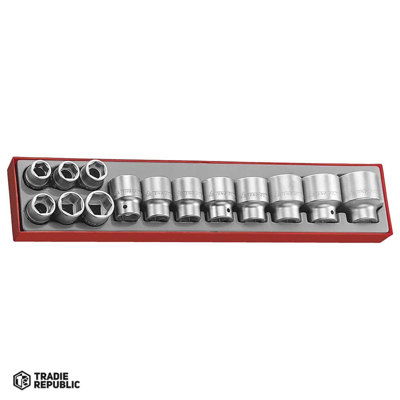 TTX3414 Teng 14pc 3/4in Dr. Socket Set 19-50mm - TTX-Tray