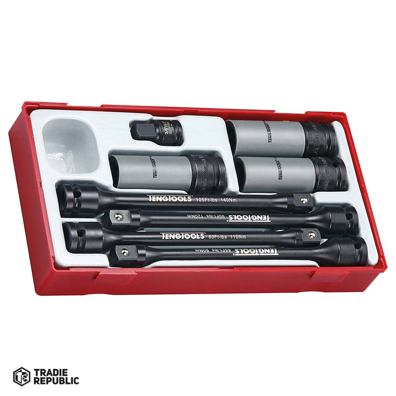 TTTS08 Teng 8pc 1/2in Dr. Imp Torsion Bar Set - TC-Tray