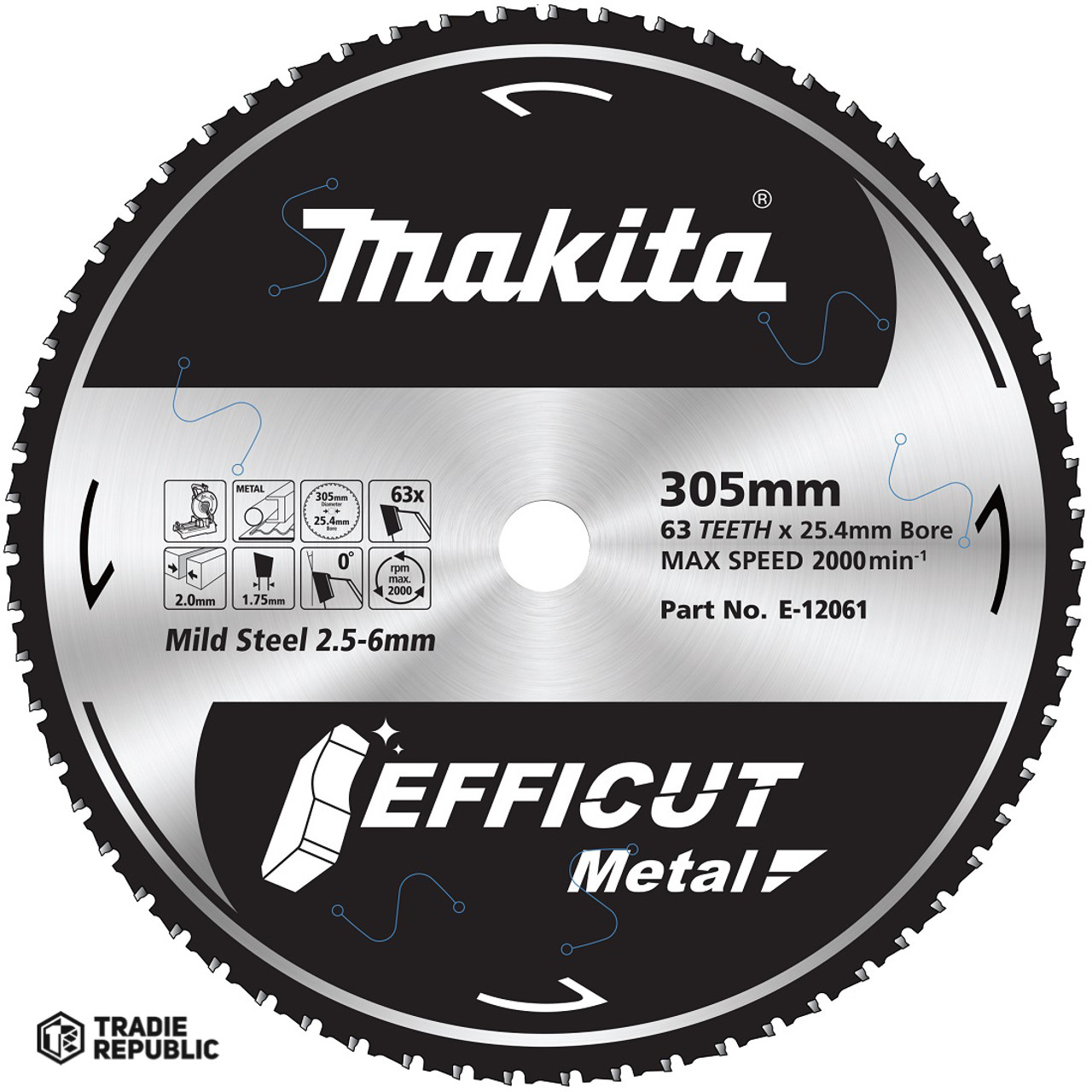 E-12061 Makita Efficut Metal 305mmx63T