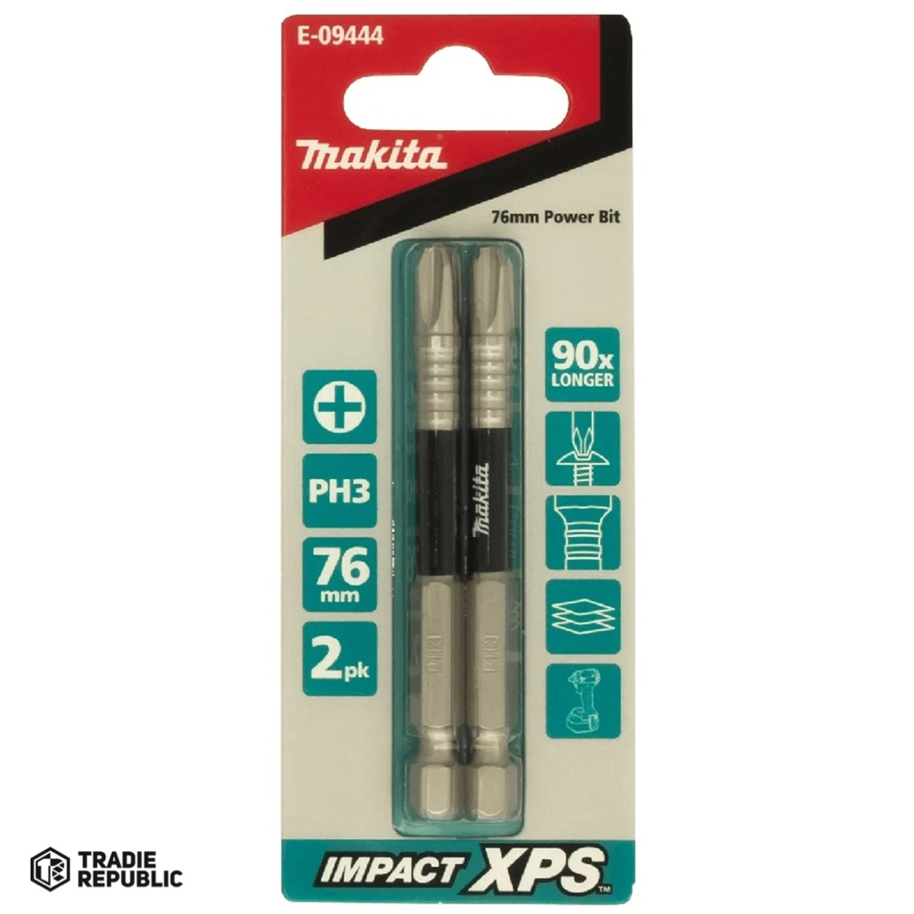 E-09444 Makita Impact Xps PH-3 x75mm 2PK