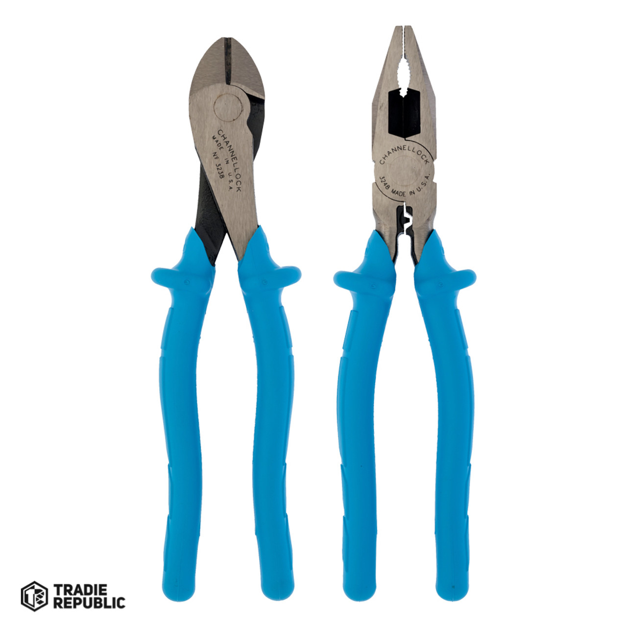 CHPG2 Channellock Linesman and Diagonal Cutting Plier Set