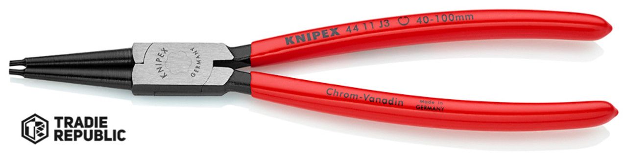 4411J3 Knipex Circlip Pliers Internal Straight 225mm