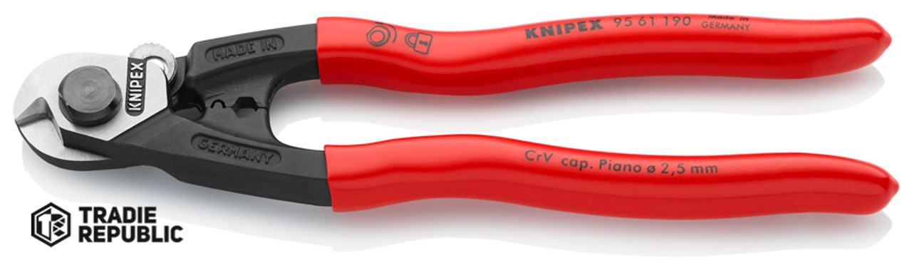 9561190 Knipex Wire Rope Cutter 190mm