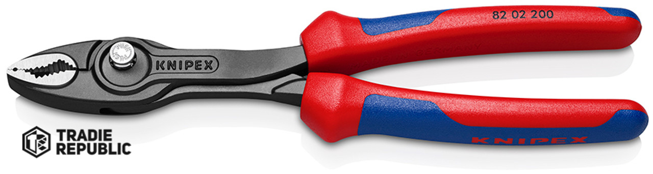 8202200 Knipex TwinGrip Slip Joint Pliers 200mm MultiGrip