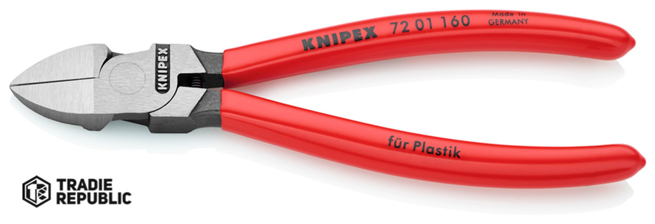 7201160 Knipex Diagonal Cutters for Plastic 160mm