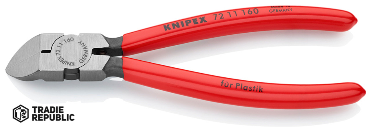 7211160 Knipex Diagonal Cutters for Plastic 160 45⁰ Angle