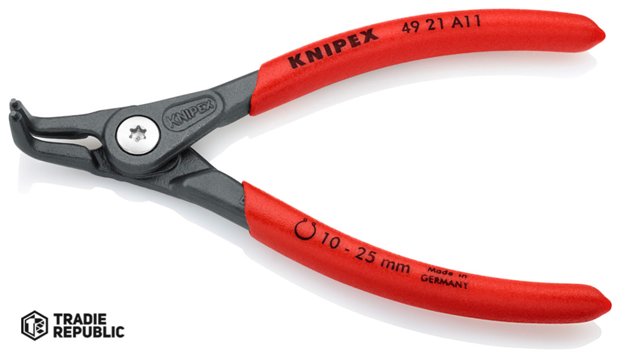 4921A11 Knipex Precision Circlip Pliers External Bent 130mm