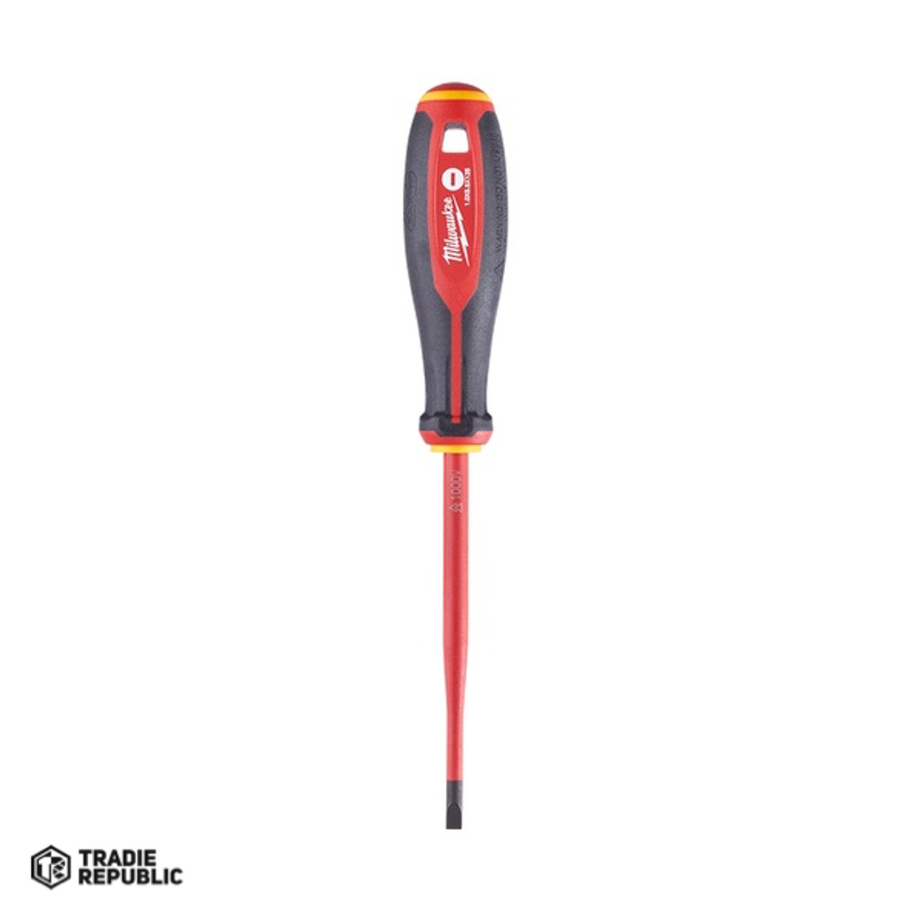 4932478716 Milwaukee VDE Screwdriver Slotted 1.0mm X 5.5mm X 125mm