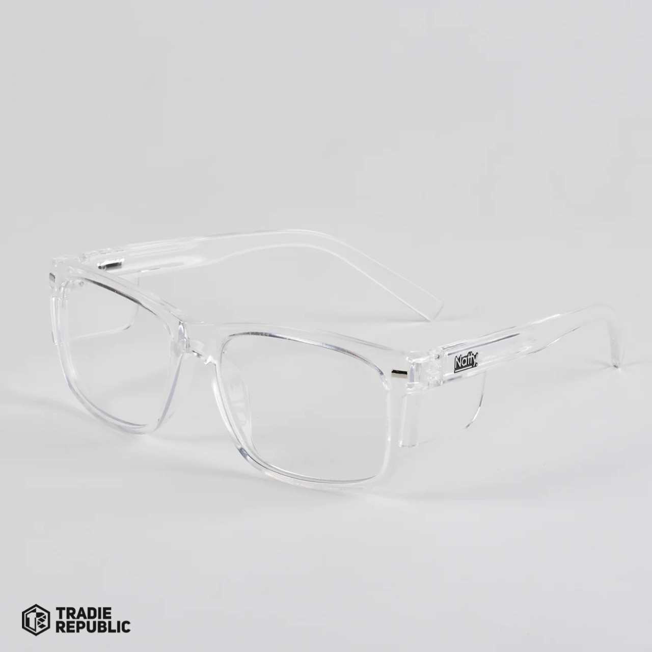 KENC0001 Natty Workwear Kenneth Clear / Clear Lens Safety Glasses