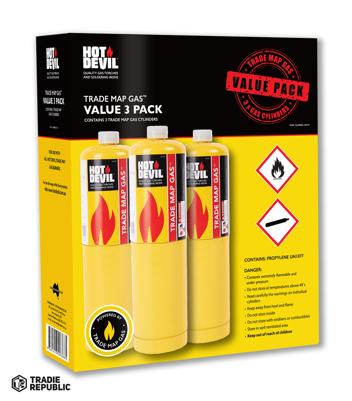 HDTP Hot Devil Trade Map Gas Value 3 Pack