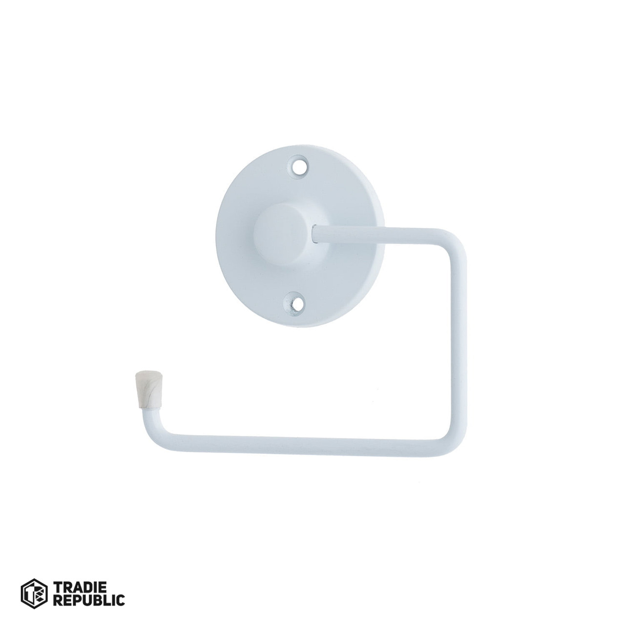 112PW Miles Nelson Toilet Roll Holder White