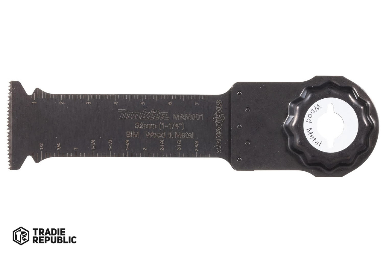 thumbnail image 2 of Makita 1-1/4" Starlock Plunge Cutting Blade - Bi-Metal, 14 TPI For Oscillating Multi-Tools 2 of 11
