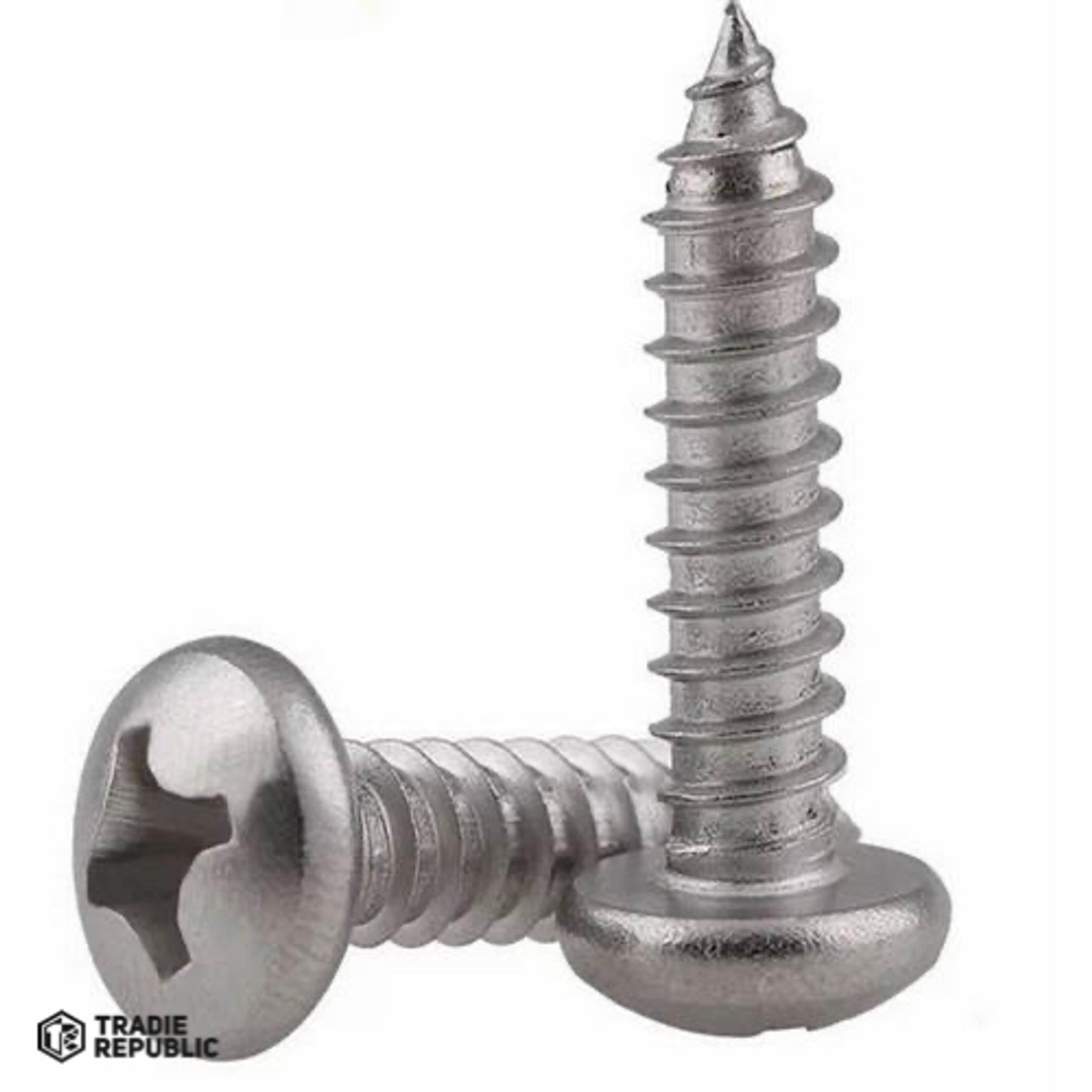 SSCKPANPHSDS03008L SS 304 Pan Head Phillips Self Tapping Screw (50 Pieces)