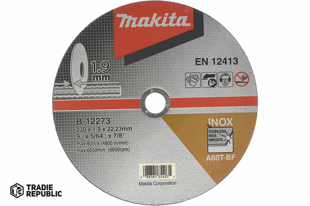 B-12273 Makita Cut off wheel 230x1.9mm