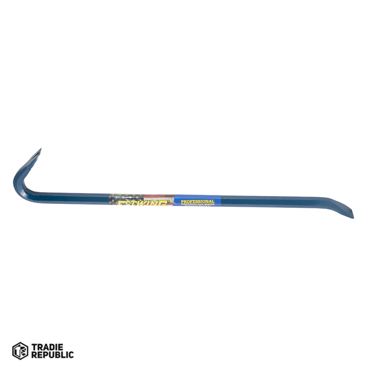 Estwing 24-Inch Wrecking Bar & Pry Tool | Forged Alloy Steel, Beveled Ends, Slotted Nail Puller | Demolition & Deconstruction