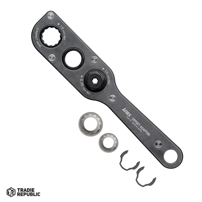 Anex Offset Adapter 17/19/21mm Socket Set - Tradie Republic