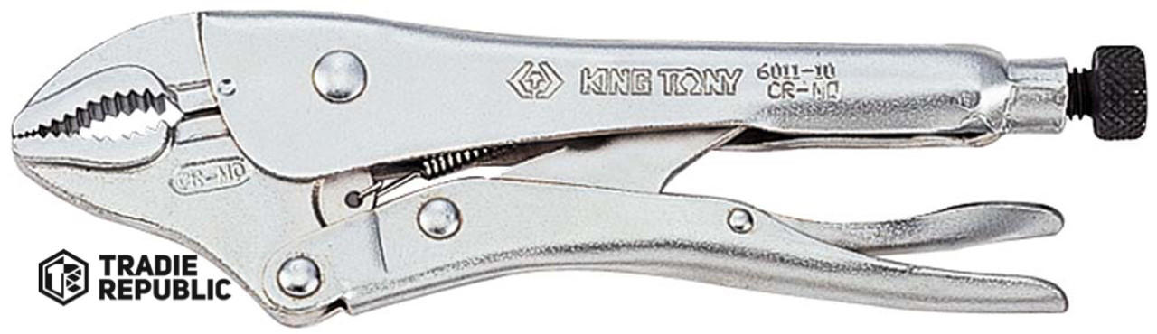 KT6011-05R King Tony Lkgrip Plier Curved 5in Chrome