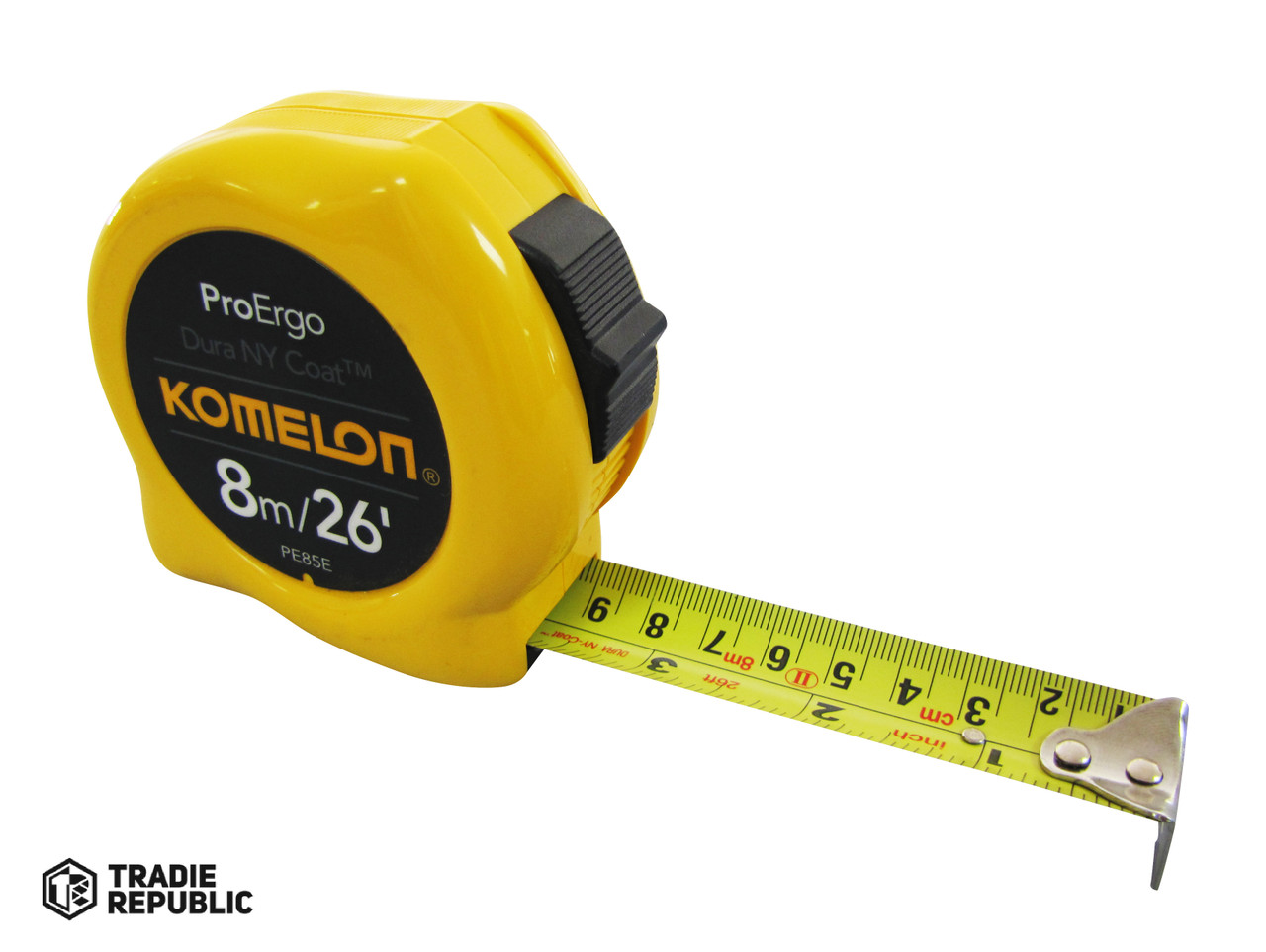 TA3350 Komelon 8m/26ftx25mm Proergo Pocket Tape Metric/Imperial (pe85e)