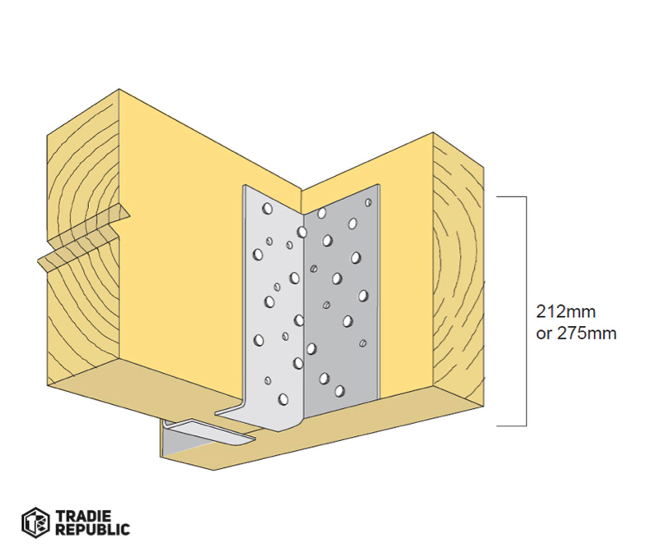 JHSS275 Pryda Split Joist Hanger 275mm x1 Pair