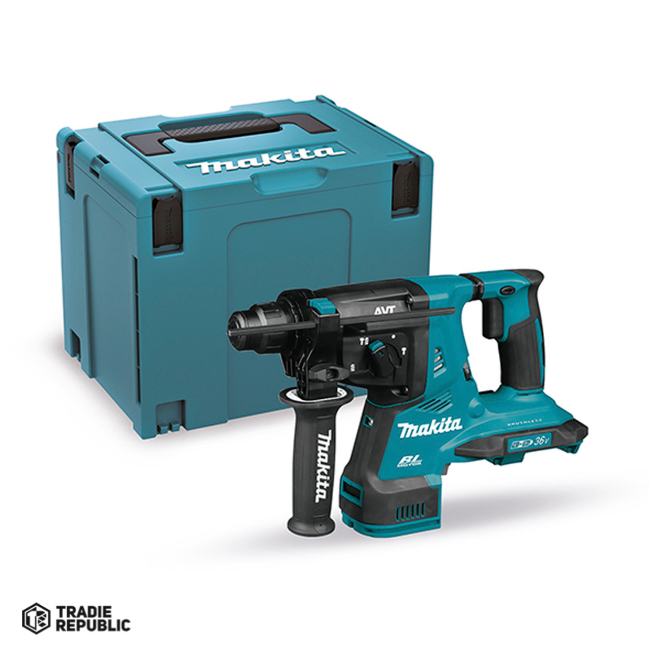 DHR280ZJ Makita 18V X2 LXT  (36V) Brushless  28mm AVT Rotary Hammer, accepts SDS-PLUS bits, Tool Only, with Makpac case