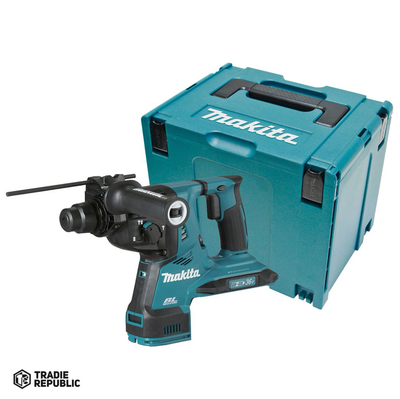 DHR282ZJ Makita DHR282ZJ 18V X2 LXT  (36V) Brushless  28mm AVT Rotary Hammer, accepts SDS-PLUS bits, AFT, AWS™ Capable, Tool Only, with Makpac case