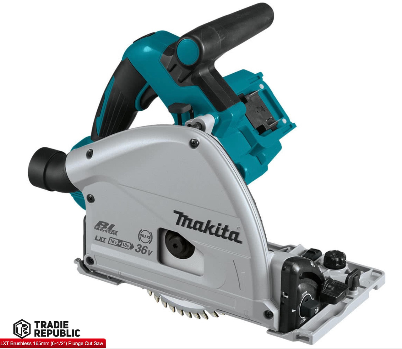 DSP601ZJ Makita 18V X2 LXT  (36V) Brushless  165mm Plunge Circular Saw, AWS™, Tool Only