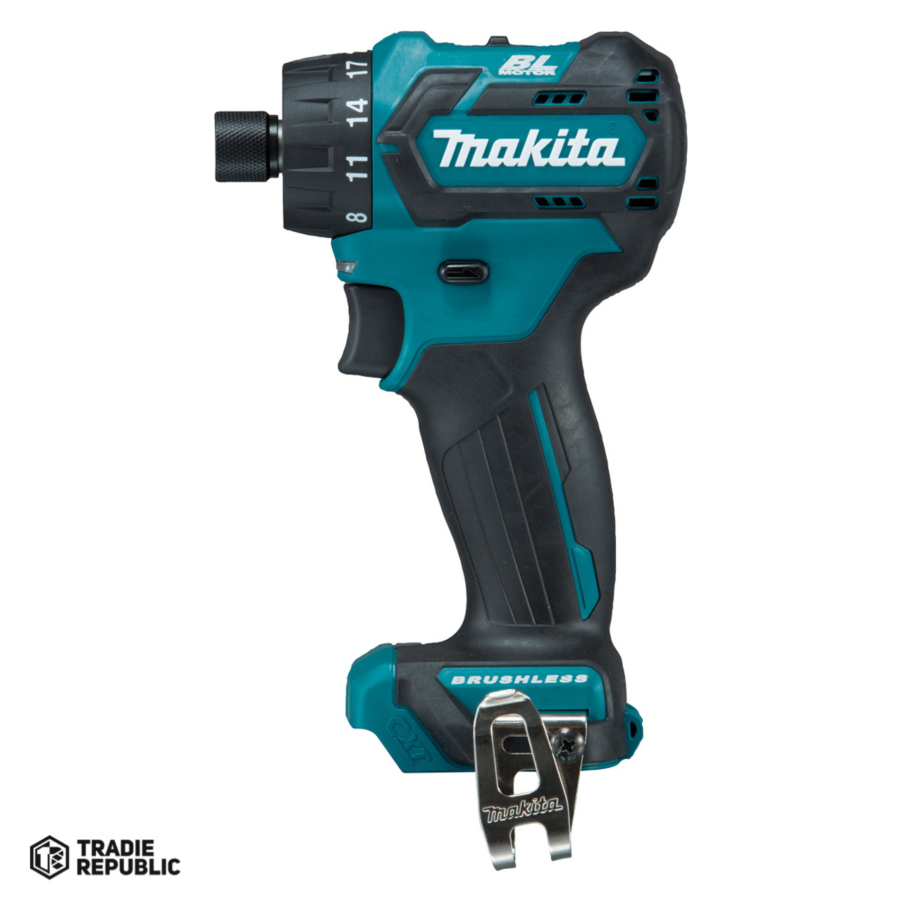 DF032DZ Makita 12V max CXT Brushless 1/4 Hex Driver-Drill, Tool Only