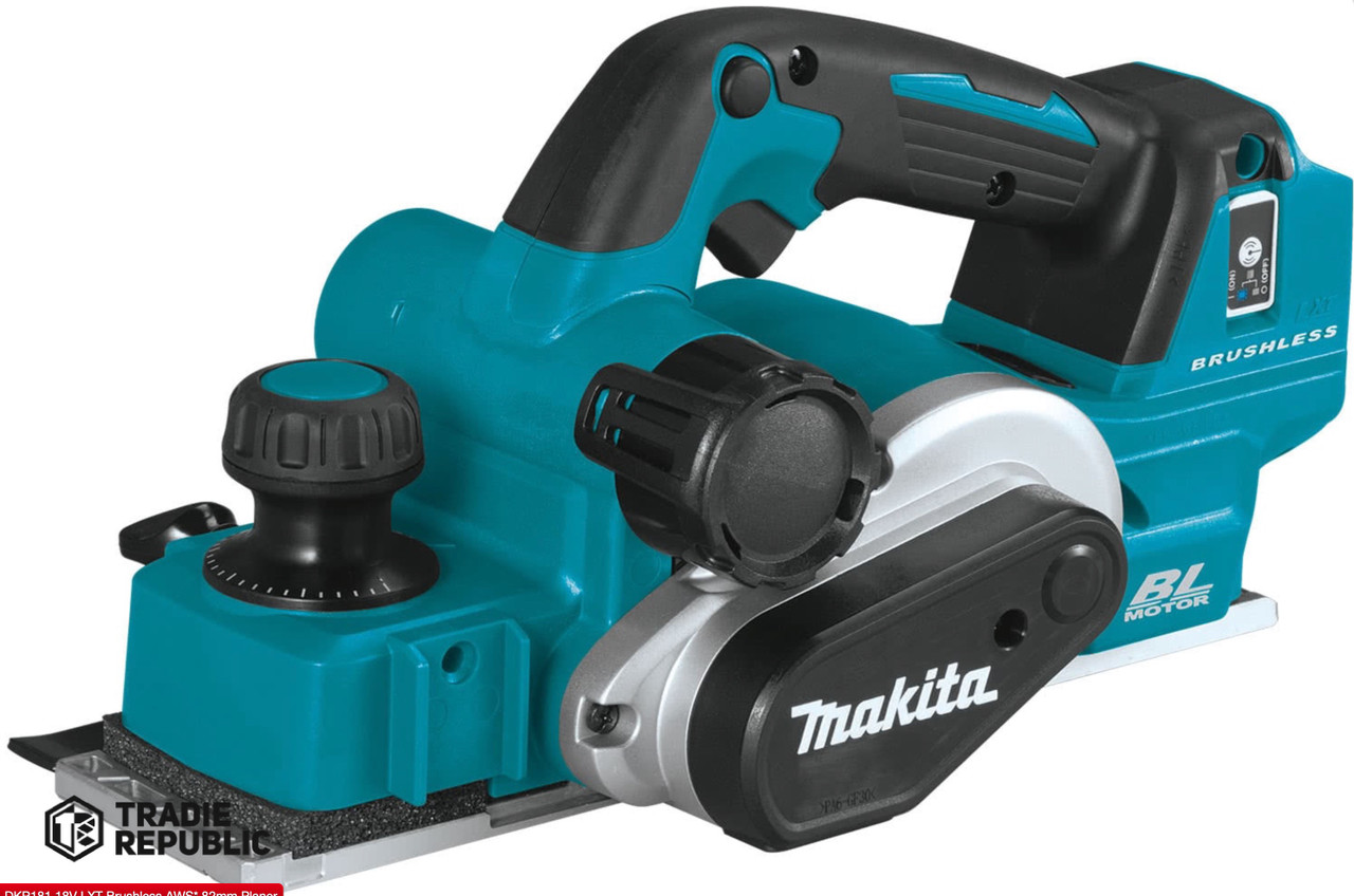 DKP181ZU Makita 18V LXT Brushless 82mm Planer, w/AWS chip, Tool Only