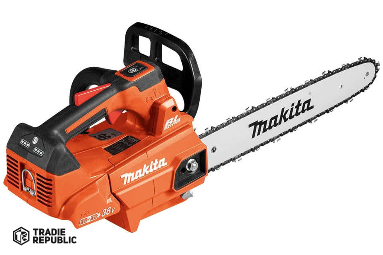 DUC353ZR Makita 18V X2 (36V) LXT Brushless 14 Chain Saw, Makita Orange, Tool Only