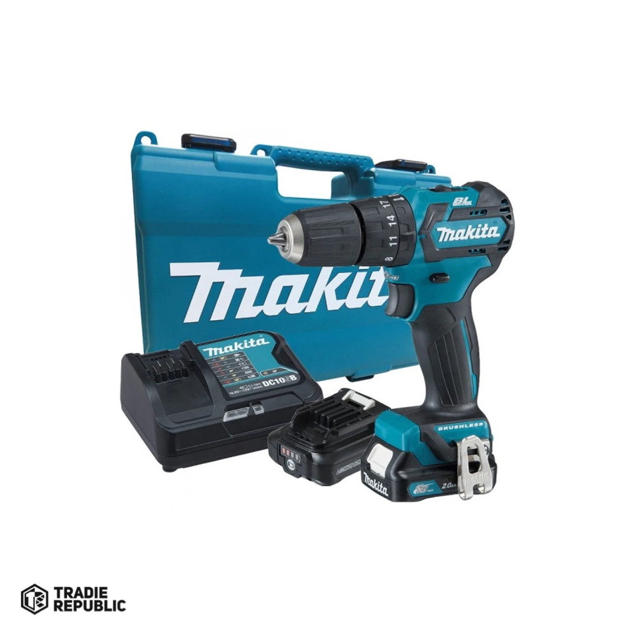 Makita 12V max CXT Brushless Hammer Driver-Drill, Kit (2.0Ah) - Tradie  Republic