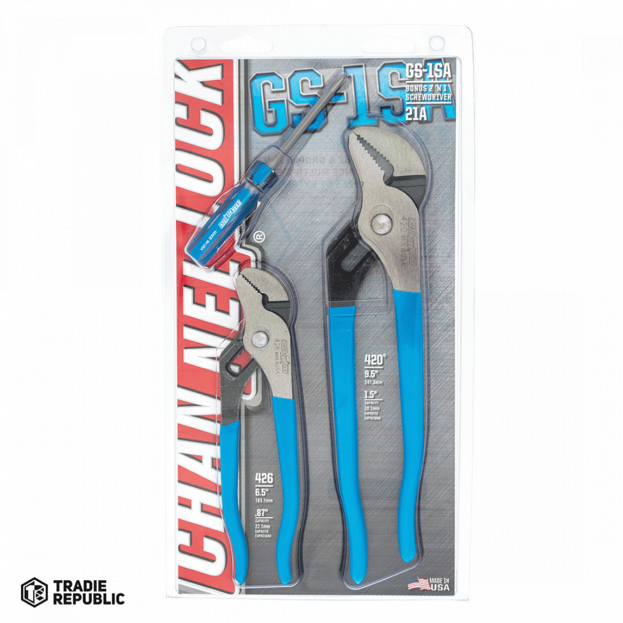 CHGS-1SA Channellock Tongue and Groove Plier Combo Set - 2Pc