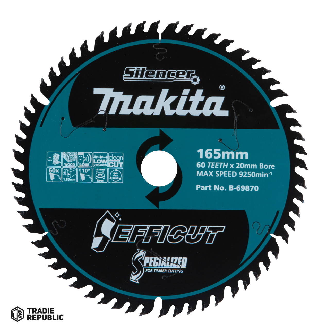 B-69870 Makita Efficut 165x60T Wood DLS600