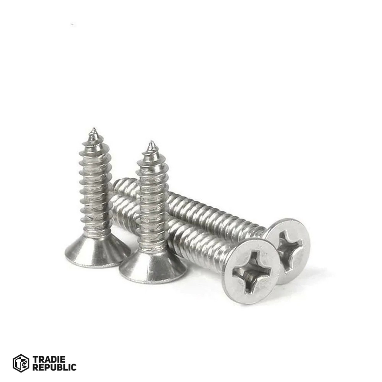 SSCKPHSTS04008L SS 304 CSK Flat Head Phillips Drive Self Tapping Screw