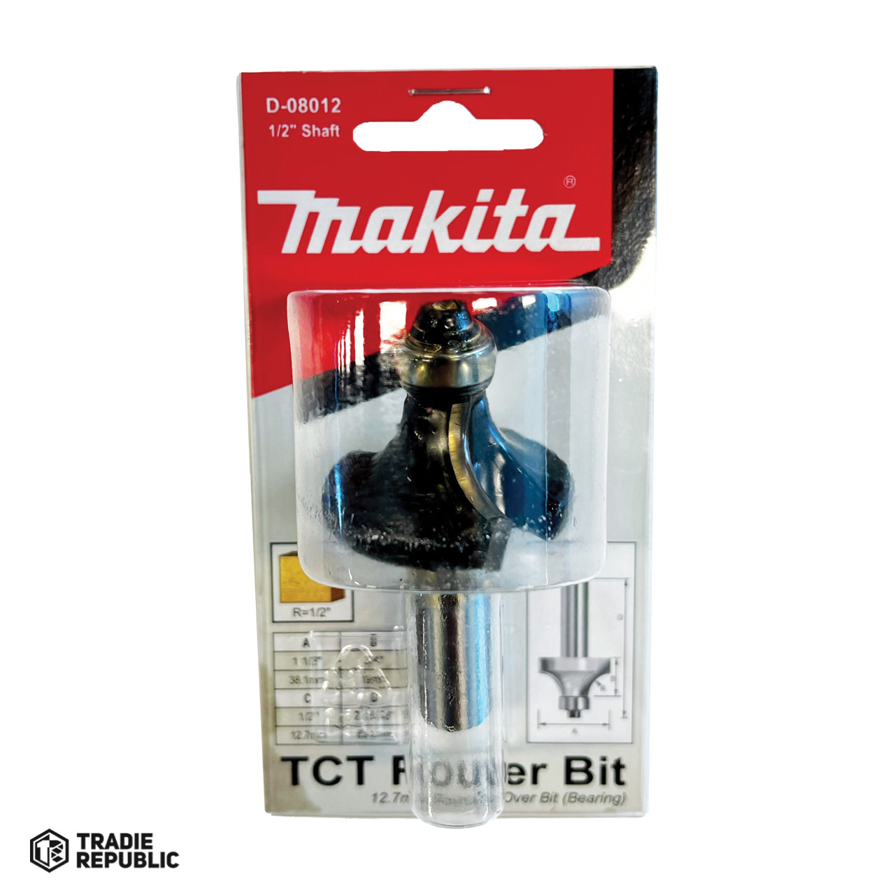 D-08012 Makita Tct Router Bit D-08012