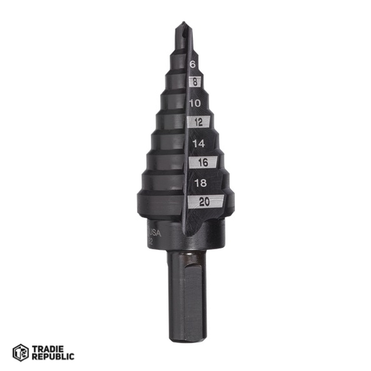 48899320 Milwaukee 9 Hole Metric Step Drill Bit 4mm-20mm