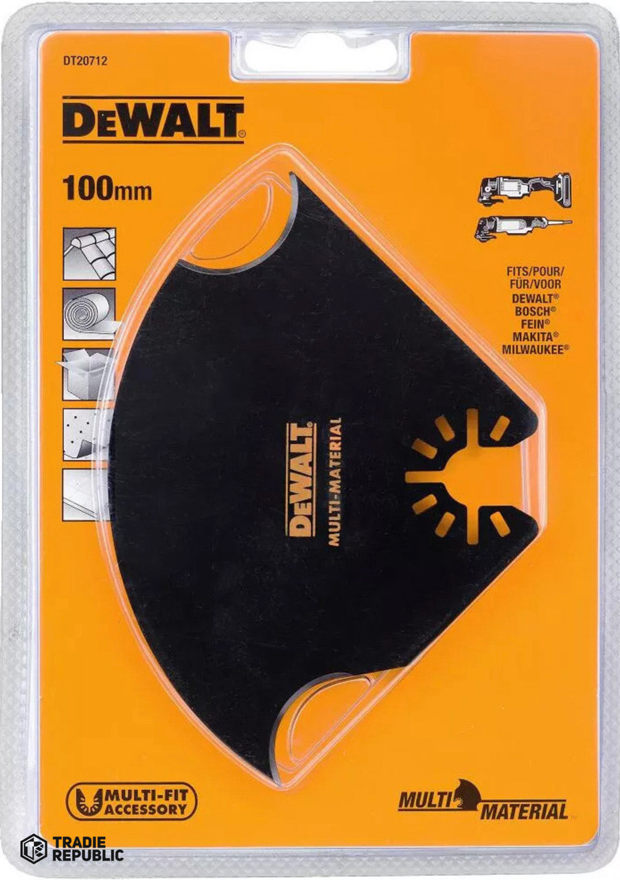DeWalt MultiTool Multi Material Cutting Blade 102mm Tradie Republic