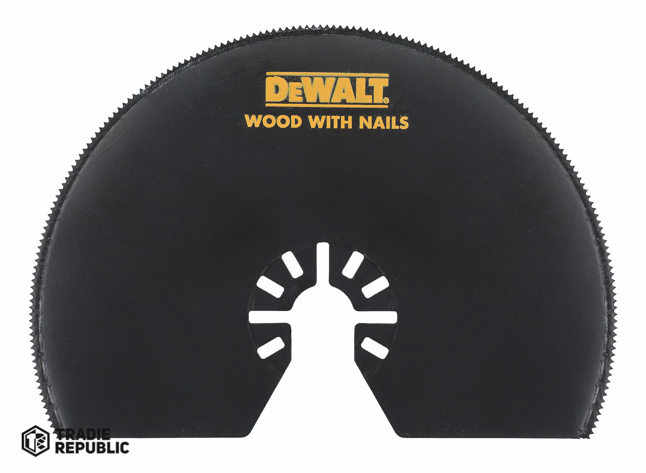 DT20708-QZ DeWalt Multi-Tool Semicircle Wood Blade 102mm