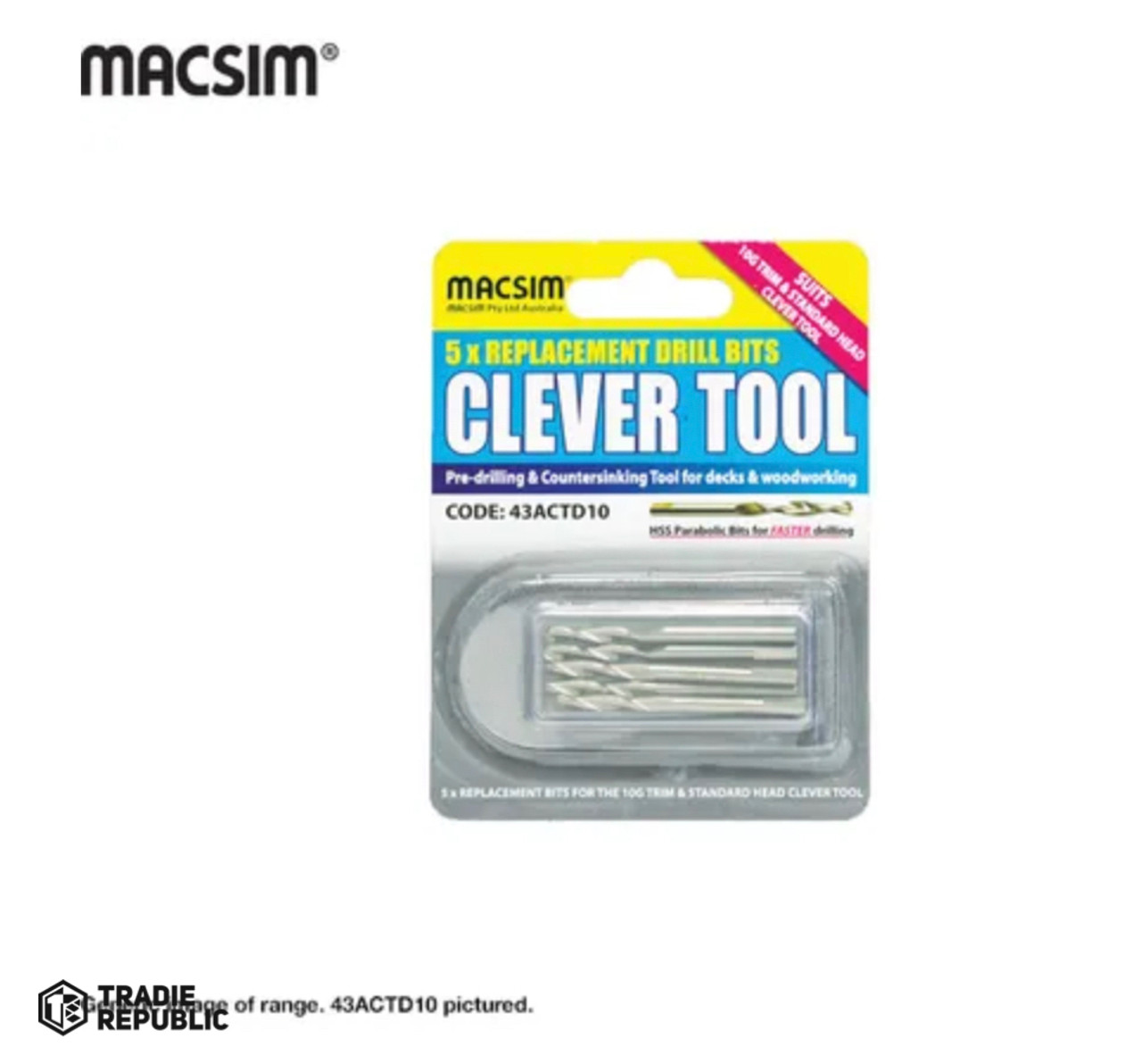 43ACTD1475 Macsim 14G Clever Tool Drills