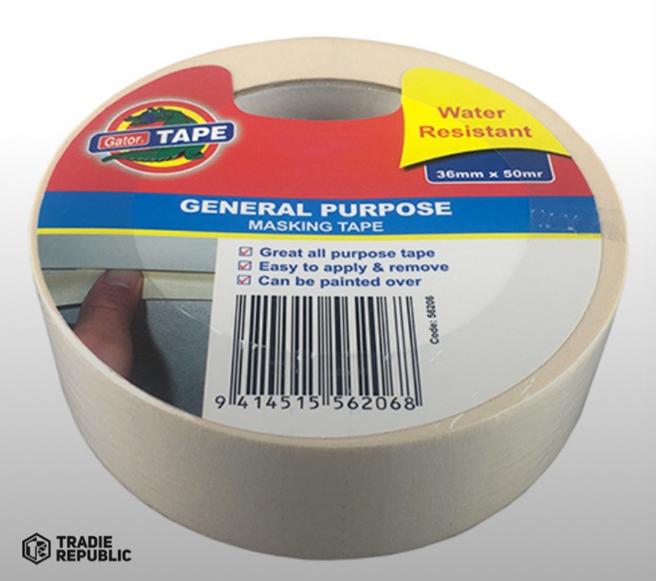 56207 Holdfast General Purpose Masking Tape 48mm x 50mr -White 56207