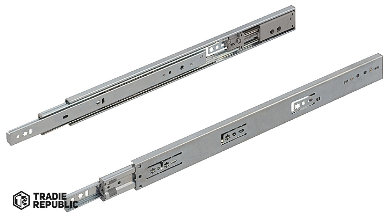 43216955 Hafele Soft Closing Ball Bearing Drawer Runners,550mm,Load Capacity 45kg 432.16.955