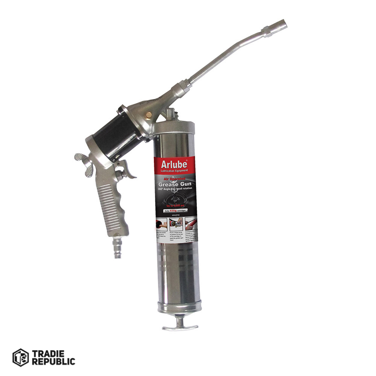 ARG5700 Arlube ARG5700 450GM Air Grease Gun 360 Deg